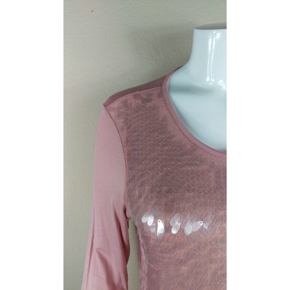 Reba McIntyre Rose Clear Shell Tunic - Picture 2 of 8